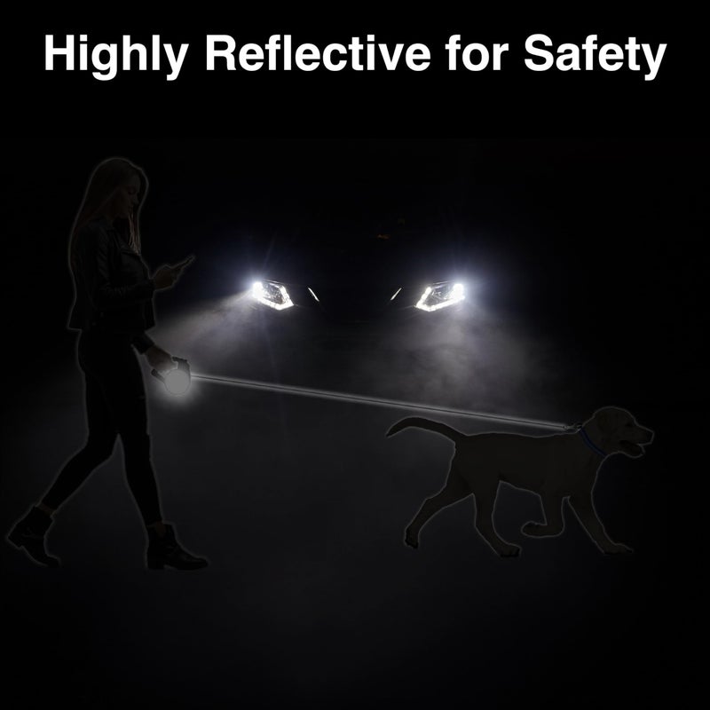 WIGZI Reflective Gel Retractable Leash, Yellow, Small - Image 3
